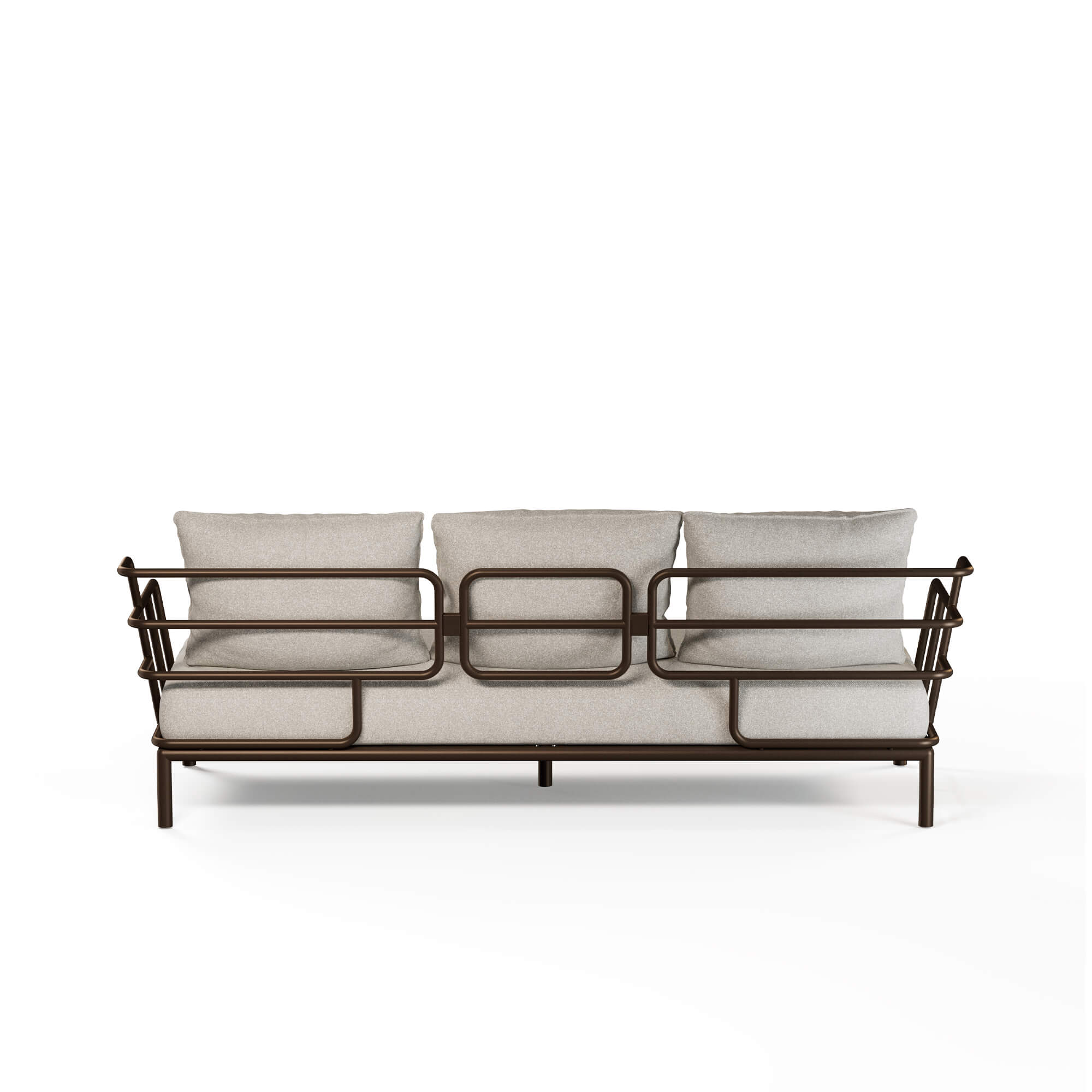EMU Saint Martin Outdoor Sofa 3‑Seater in Steel