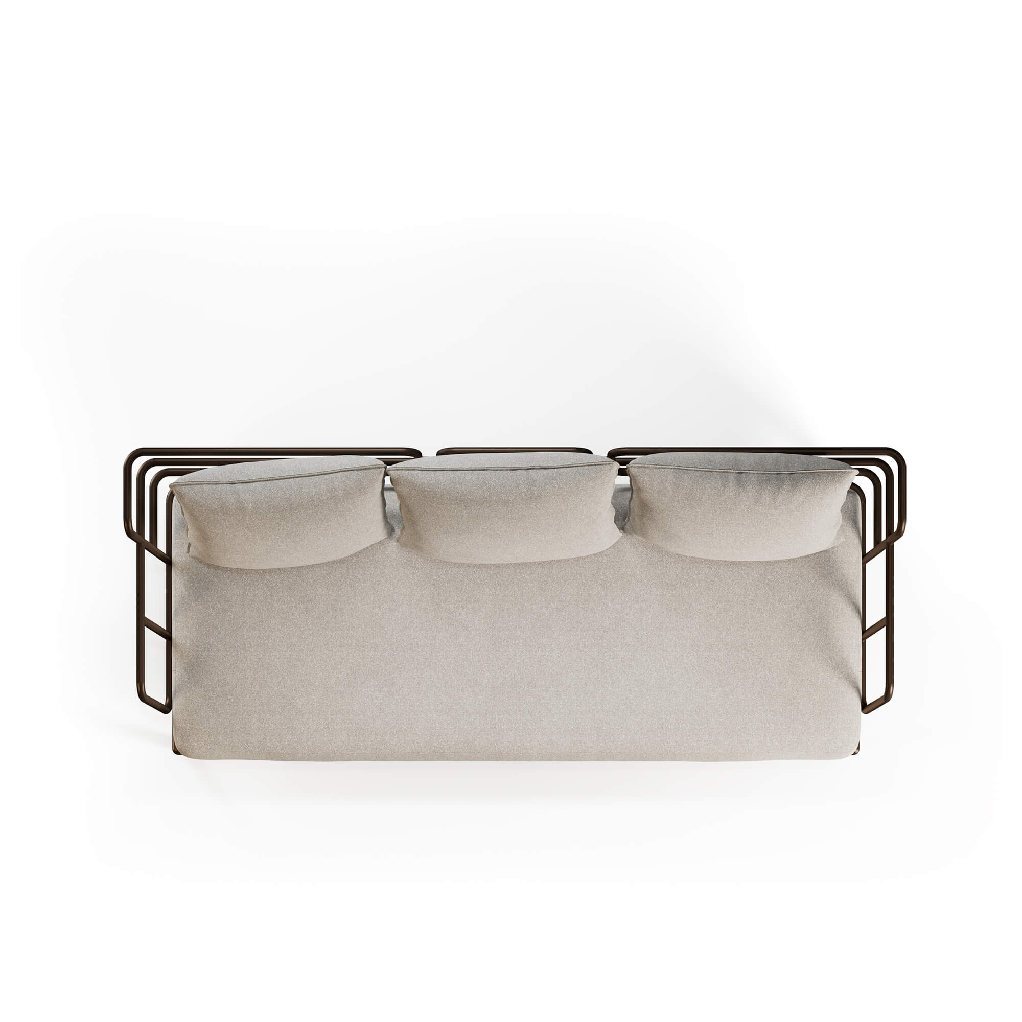 EMU Saint Martin Outdoor Sofa 3‑Seater in Steel