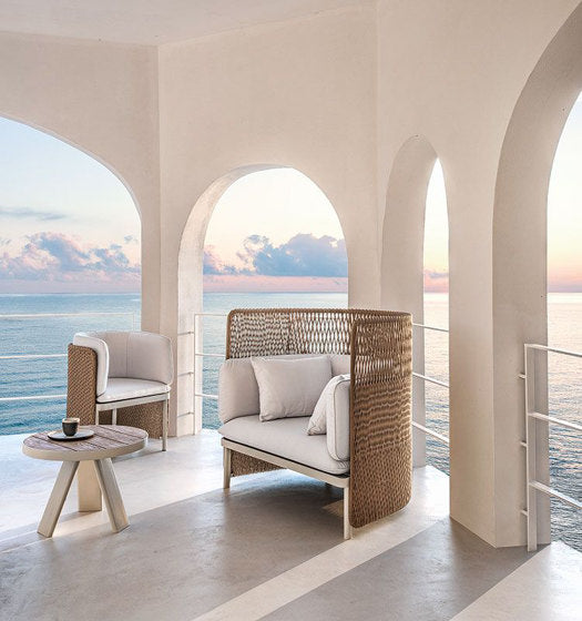 Esedra High Back Lounge Armchair | Luxury Outdoor | Ethimo