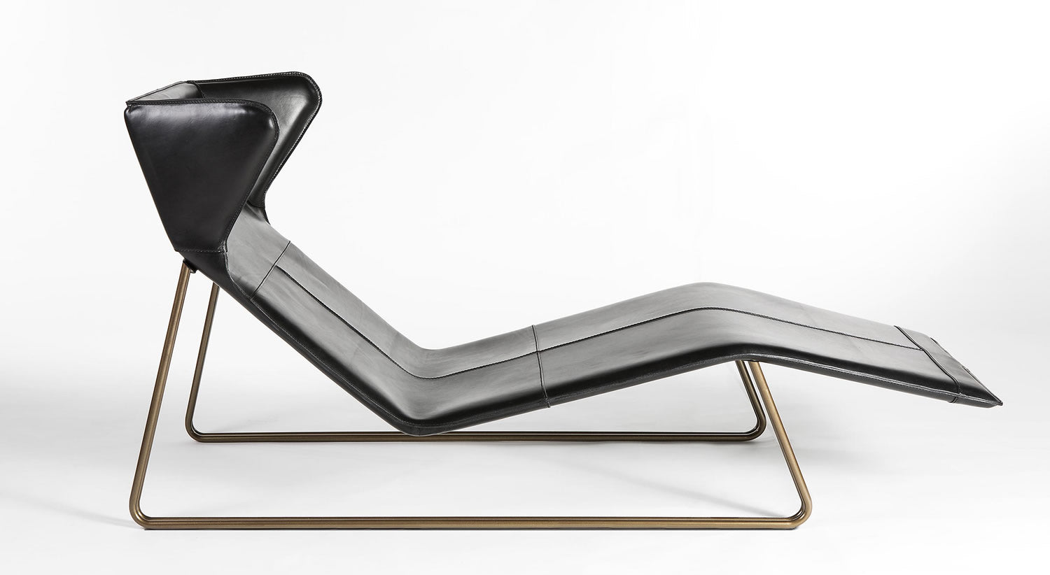 Black chaise