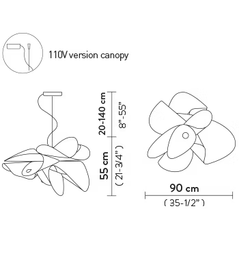 La Belle Etoile Suspension Lamp | Slamp Sculptural Design Lighting