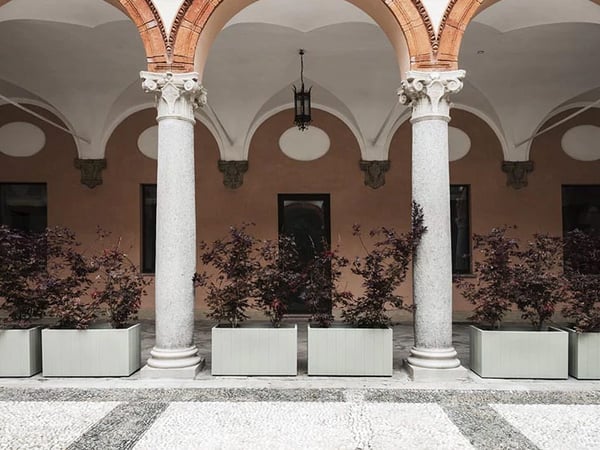 Fence Vase — Architectural Italian Indoor/Outdoor Planter by Serralunga