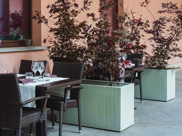 Fence Vase — Architectural Italian Indoor/Outdoor Planter by Serralunga