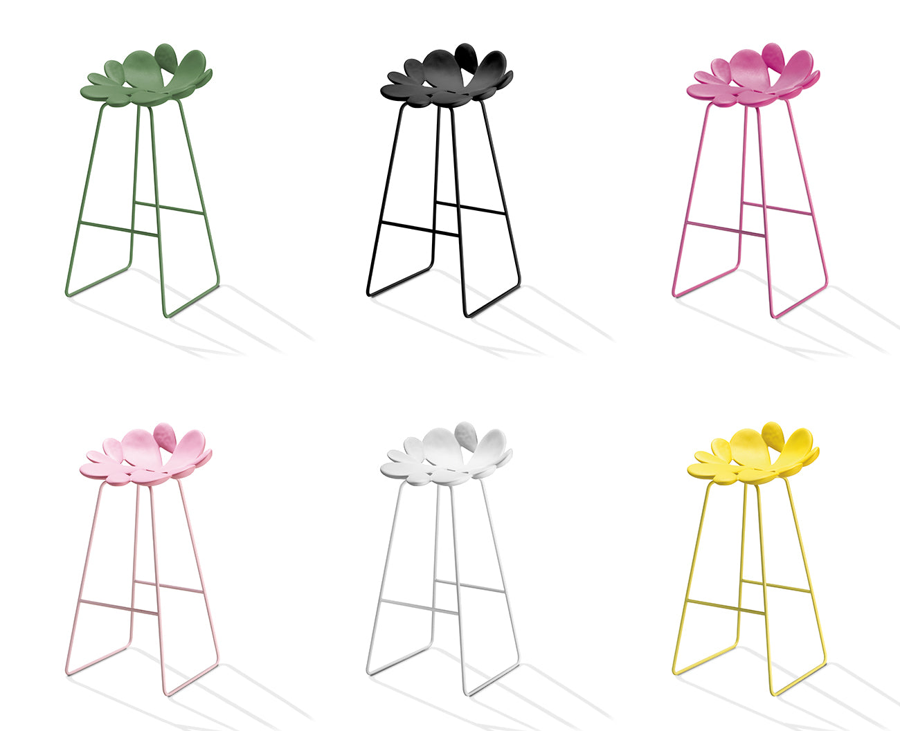 Close‑up of Filicudi Barstool showing textured cactus‑inspired seat and steel frame