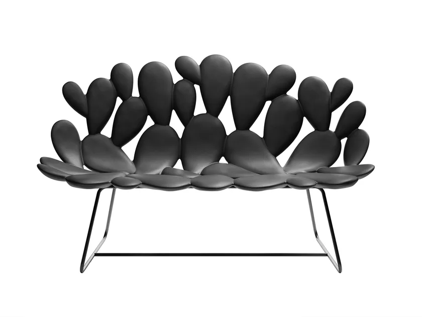 Qeeboo Filicudi Sofa collection in multiple colors with sculptural cactus‑pad backrests