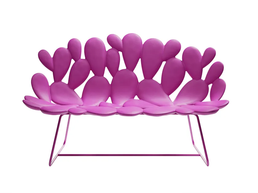 Qeeboo Filicudi 2 Seater Sofa with cactus‑inspired sculptural backrest
