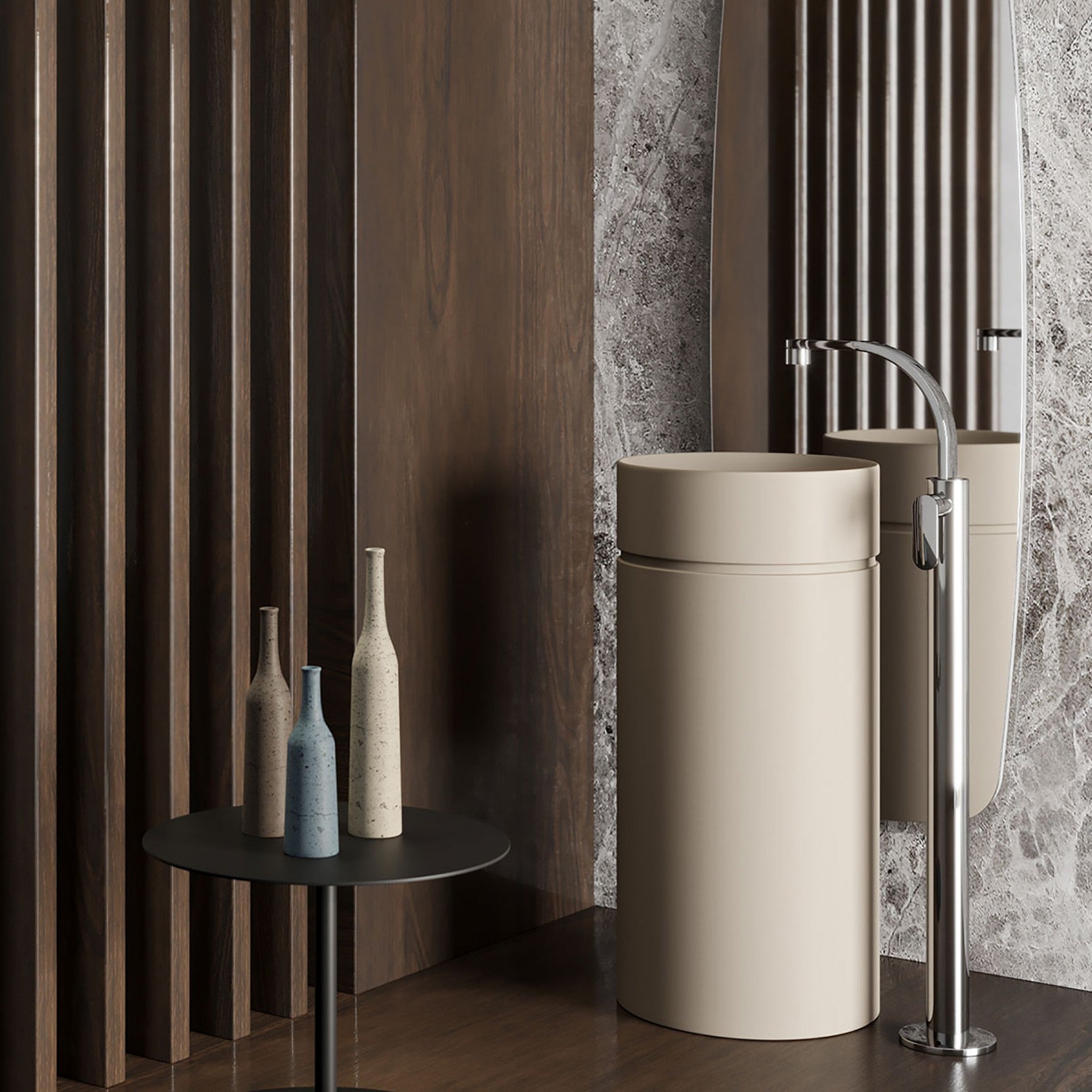 Monotwin Slim Washbasin | Luxury Bathroom | Ceramica Flaminia