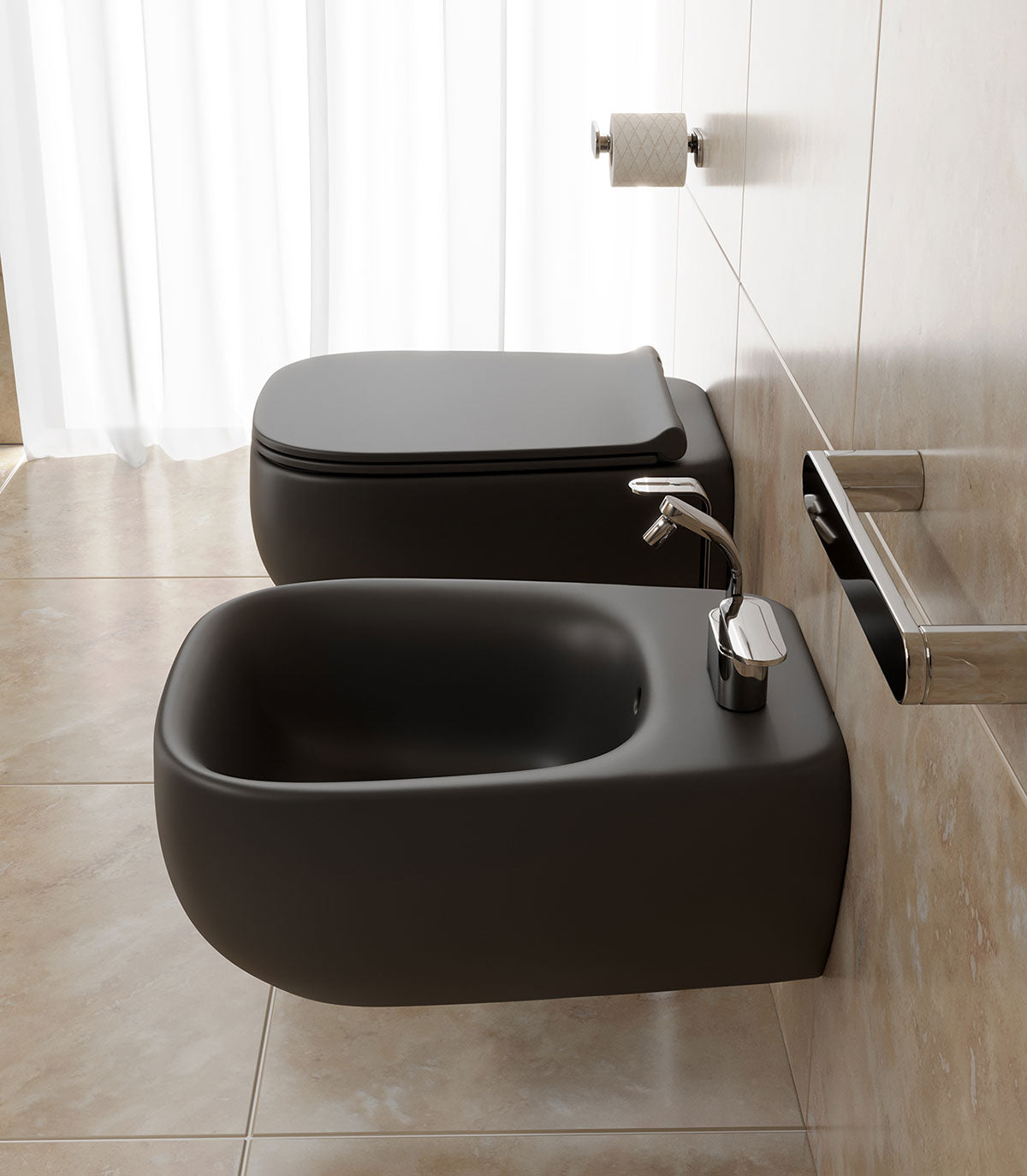 Fluo Wall Hung Toilet Luxury Bathroom Ceramica Flaminia