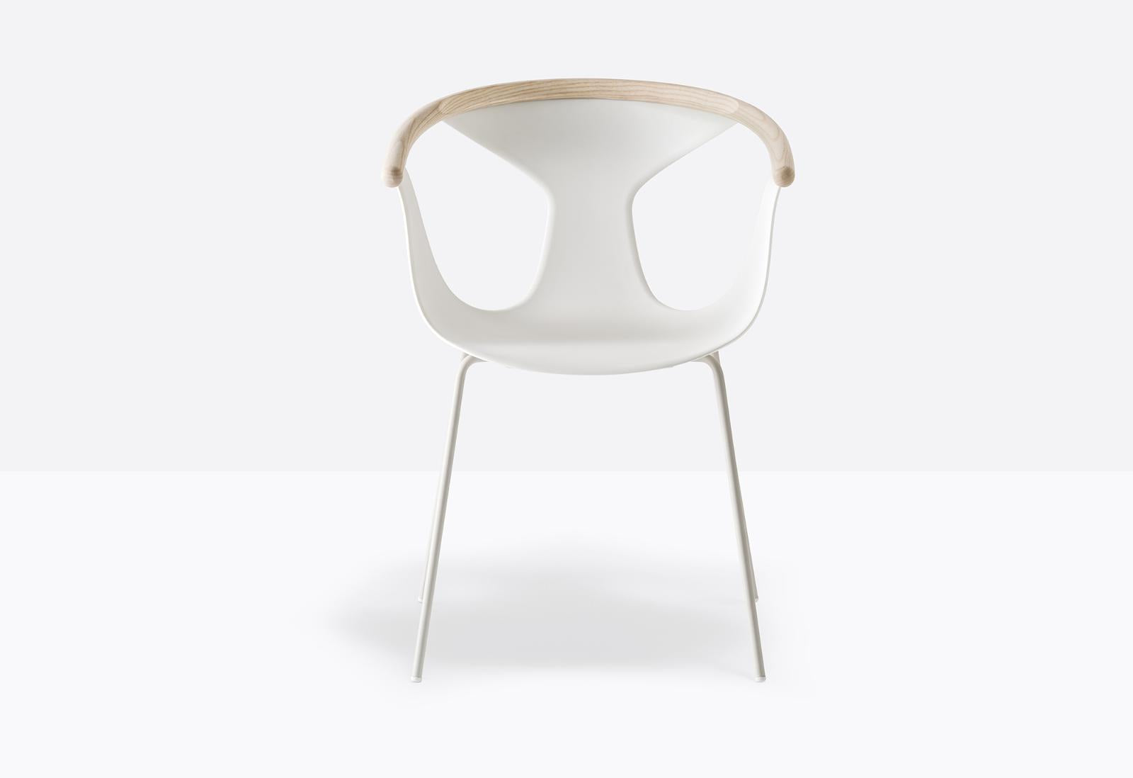 Fox 3726 Stackable Dining Chair with Armrests | Luxury Design | Pedrali