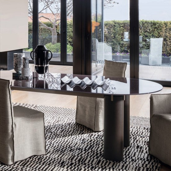 Daen 33 34 Oval Dining Table | Luxury Furniture Gervasoni