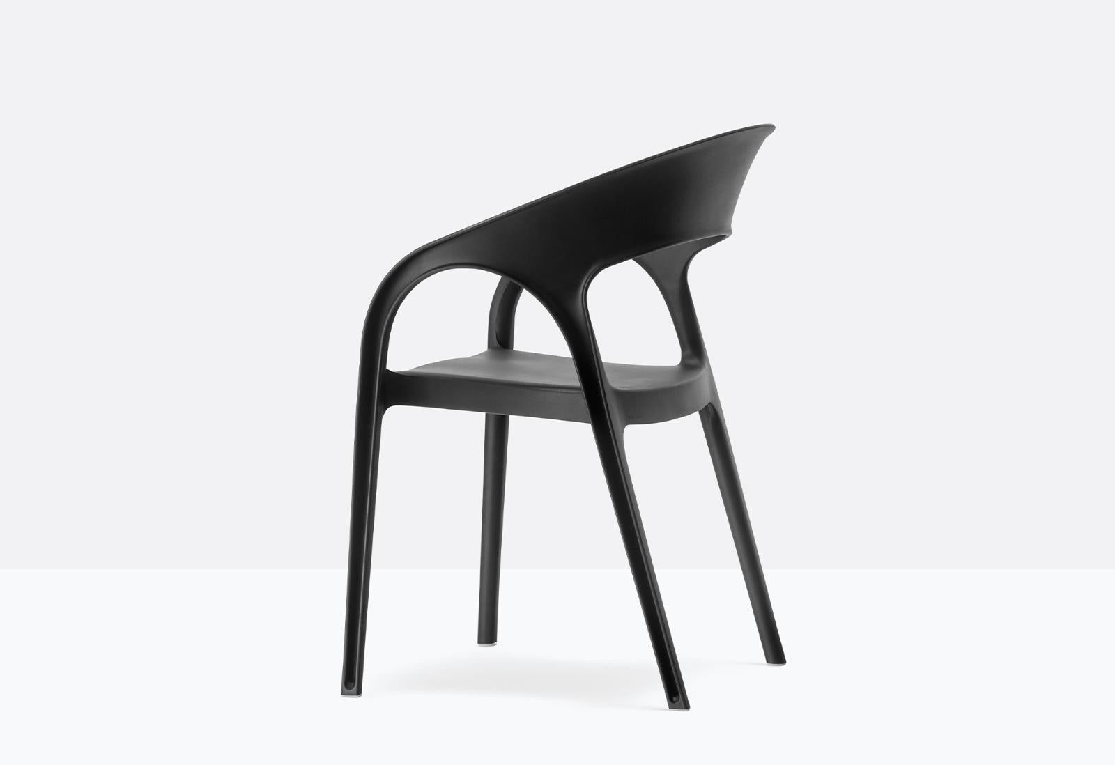Gossip 621 Stackable Chair with Armrests | Luxury Design | Pedrali