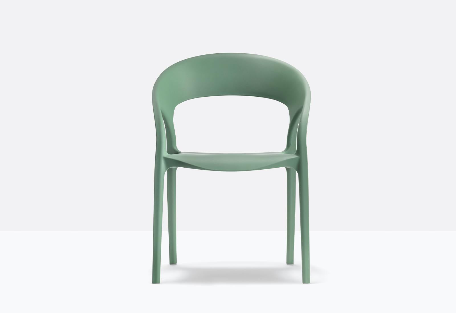 Gossip 621 Stackable Chair with Armrests | Luxury Design | Pedrali