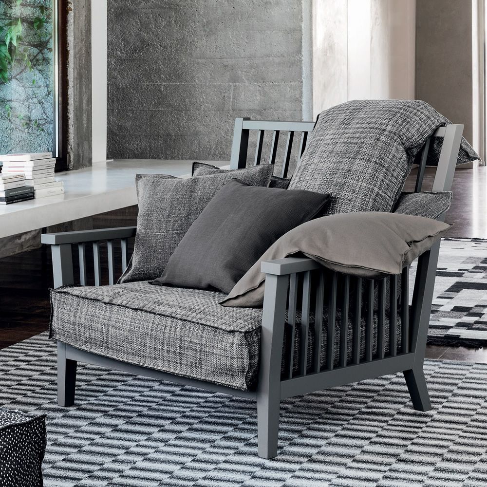 Gray 01 Lounge Chair | Luxury Furniture | Gervasoni