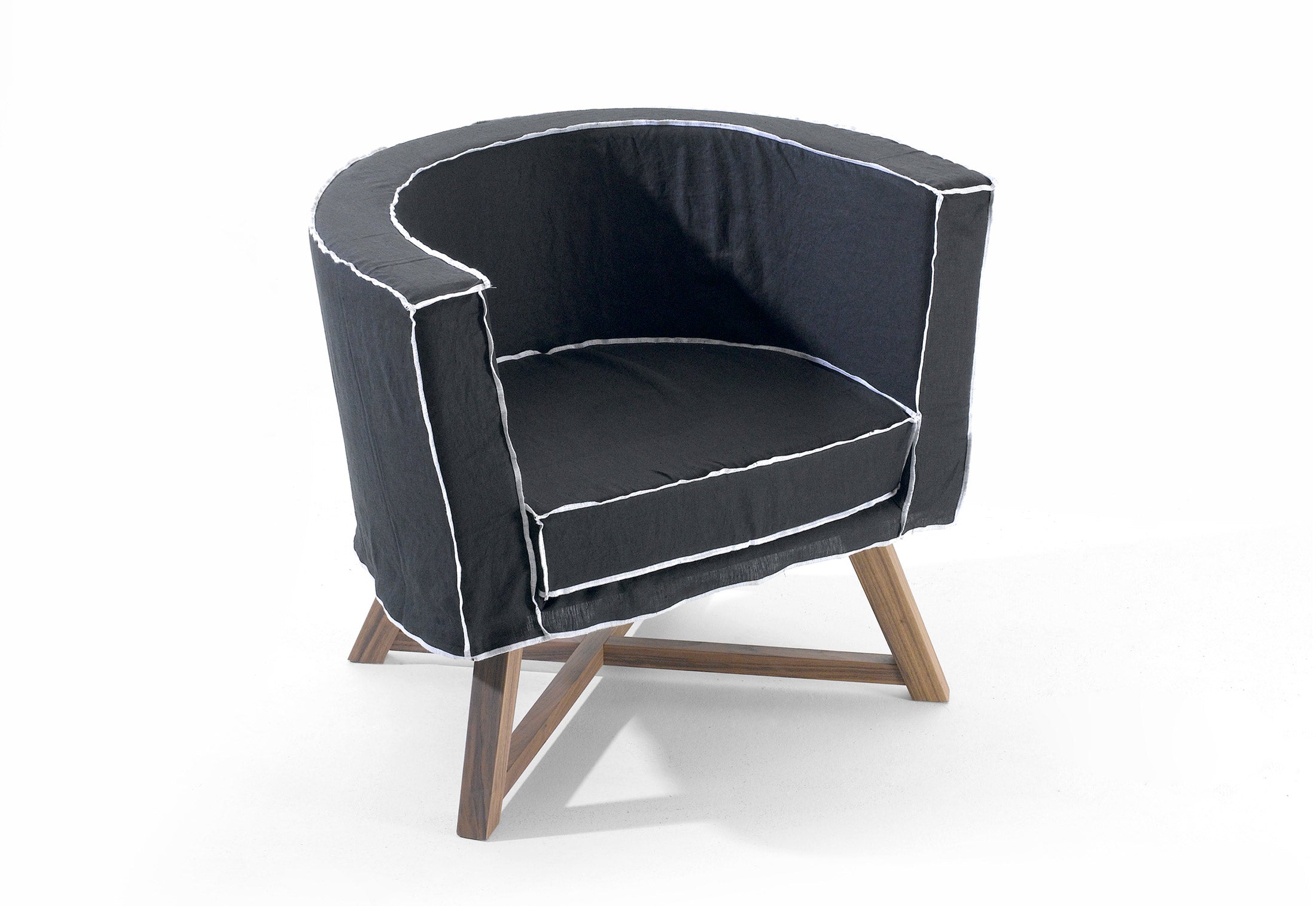 Gray 08 Dining Chair with Armrest | Luxury Furniture Gervasoni