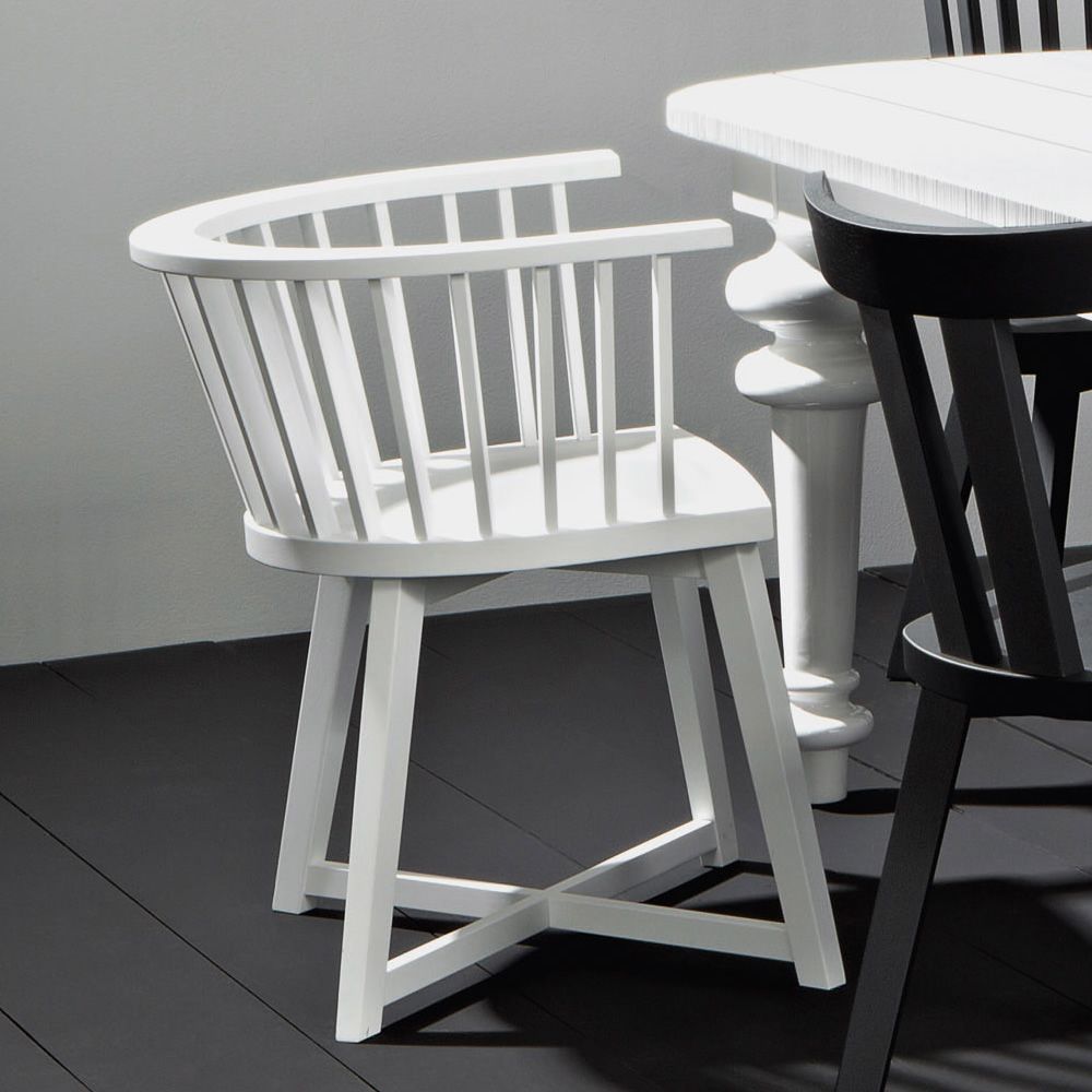 Gray 24 Dining Chair with Armrests | Gervasoni