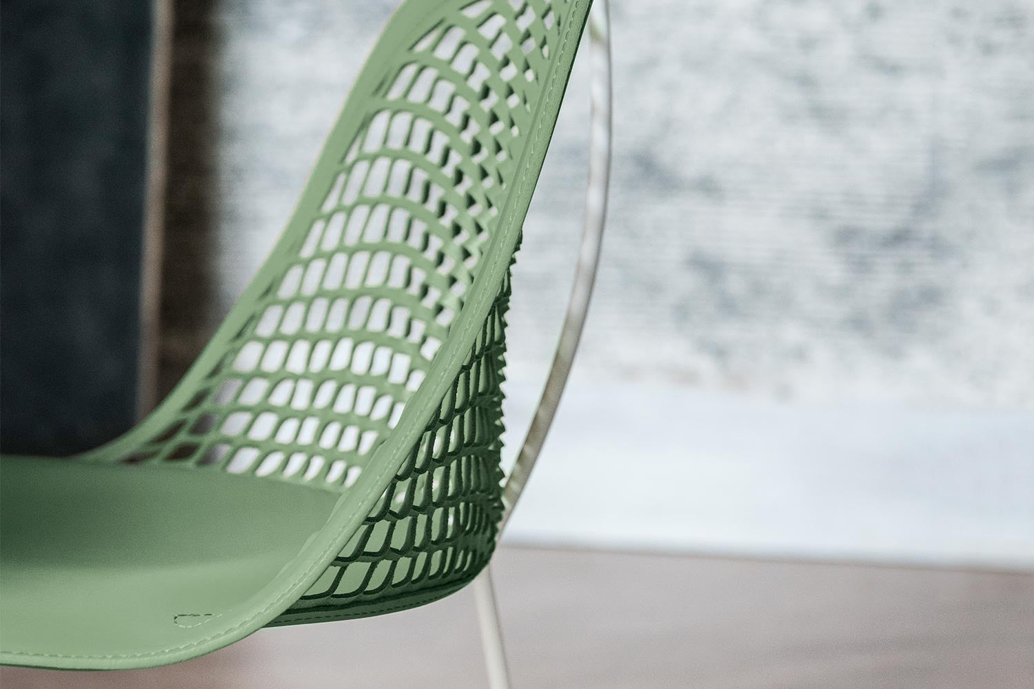 Guapa Dining Chair by Sempere for Midj Leather Mesh Design - Set of 2