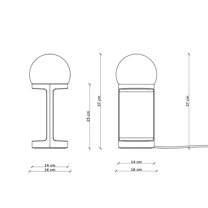Habea C2780 Table Lamp | Ferroluce Ceramic Lighting