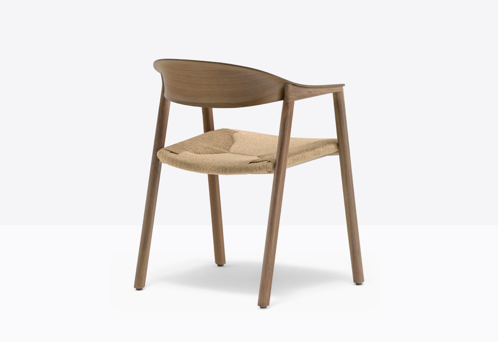 Héra Straw 2864 Dining Chair with Armrests | Luxury Design | Pedrali