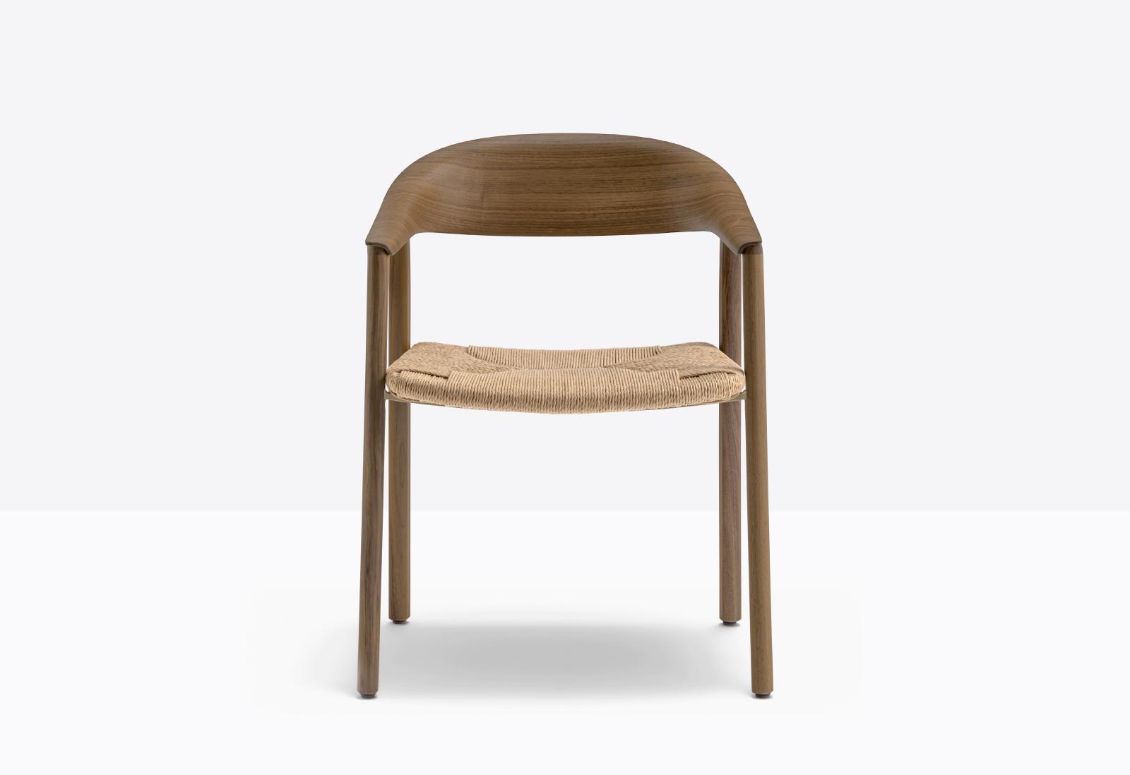 Héra Straw 2864 Dining Chair with Armrests | Luxury Design | Pedrali