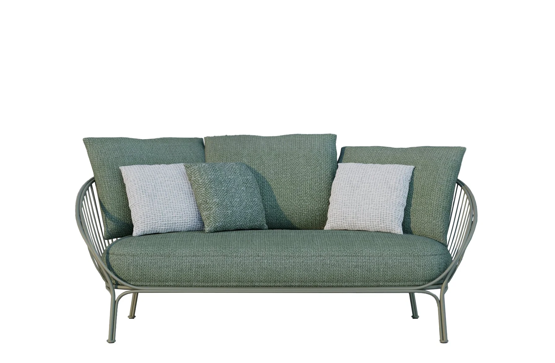 Hiray Outdoor Sofa with Cushions Serafini Paomba Kartell