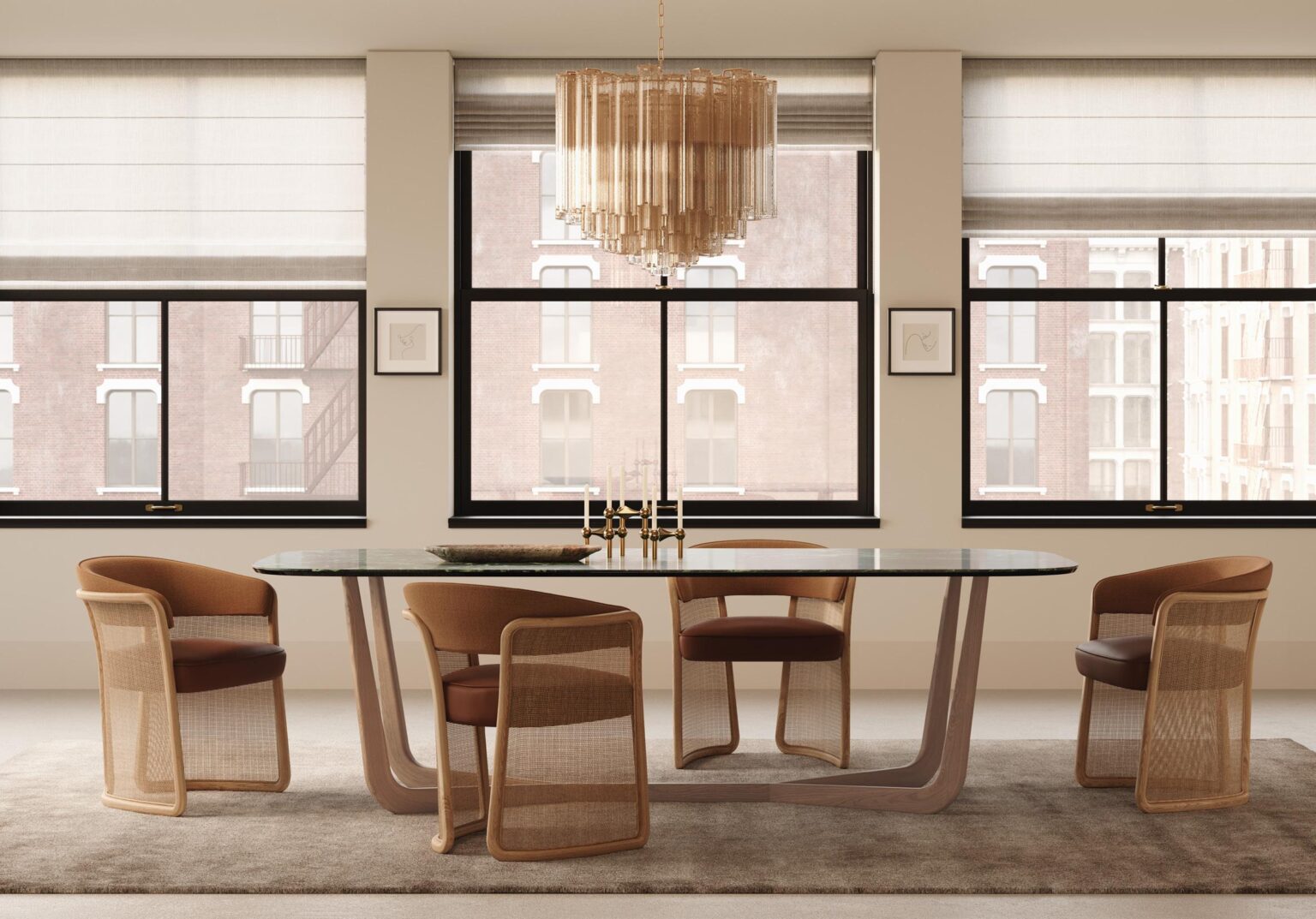 Savana C Dining Chair with Armrests | Classic Contemporary Seating | Modonutti