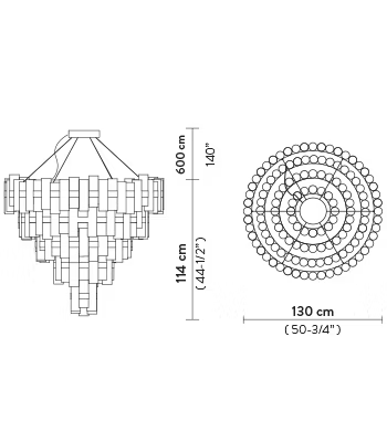 La Lollona Chandelier | Slamp Sculptural Design Lighting