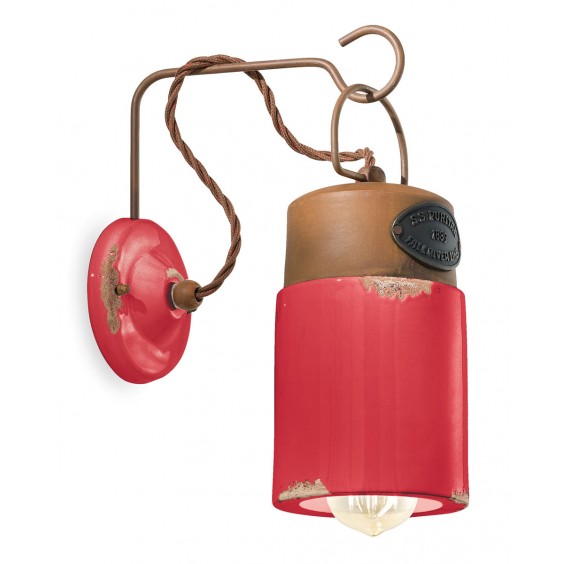 Industrial C1621 Wall Lamp | Ferroluce Ceramic Lighting