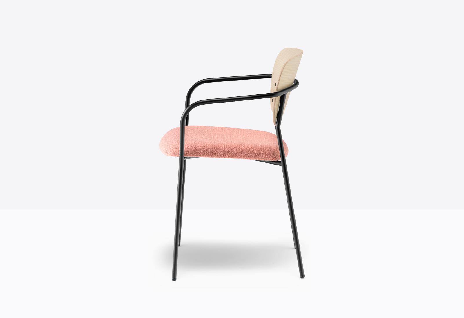 Jazz 3705 Stackable Dining Chair with Armrests | Luxury Design | Pedrali