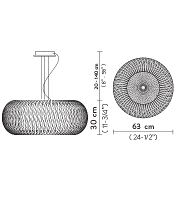 Kalatos Suspension Lamp | Slamp Sculptural Design Lighting