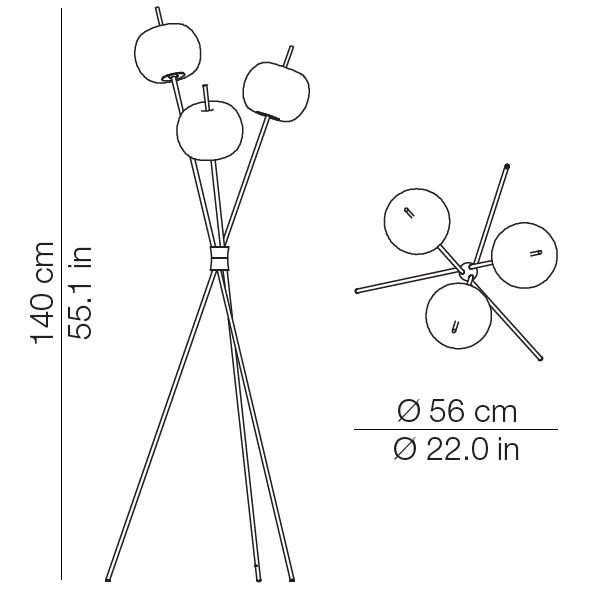 Kushi Floor Lamp | Luxury Lighting | KDLN