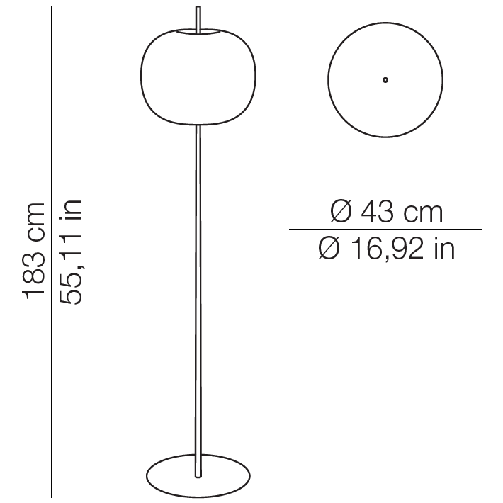 Kushi XL Floor Lamp | Luxury Lighting | KDLN