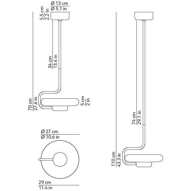 Tratto Suspension Lamp | Luxury Lighting |  KDLN