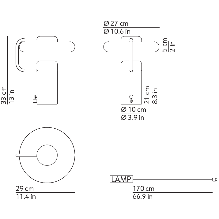 Tratto Table Lamp | Luxury Lighting |  KDLN
