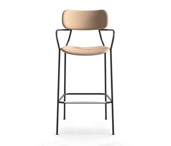 Kiyumi Fabric ST Stool with Armrests | Arrmet