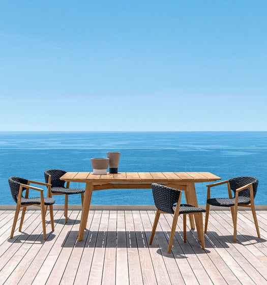 Knit Rectangular Dining Table | Luxury Furniture | Ethimo