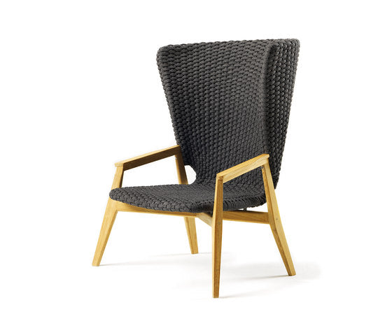 Knit Lounge Armchair High Back | Luxury Outdoor | Ethimo