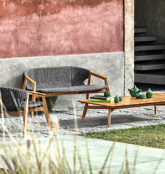 Knit Rectangular Coffee Table | Outdoor Luxury Furniture | Ethimo