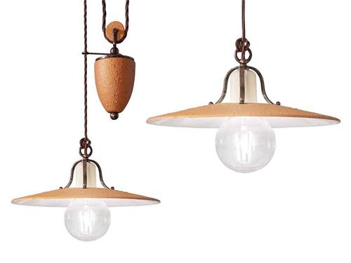 Grunge C1436 Adjustable Pendant Lamp | Ferroluce Ceramic Lighting