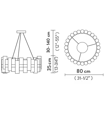 La Lollo Round Suspension Lamp | Slamp Sculptural Design Lighting