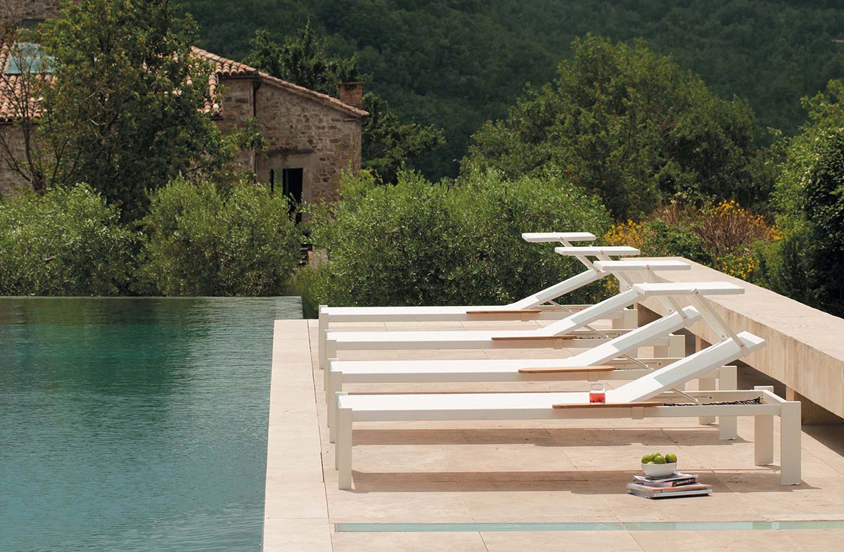 Shine Stackable Sunbed | Luxury Outdoor | Set of 2 | EMU