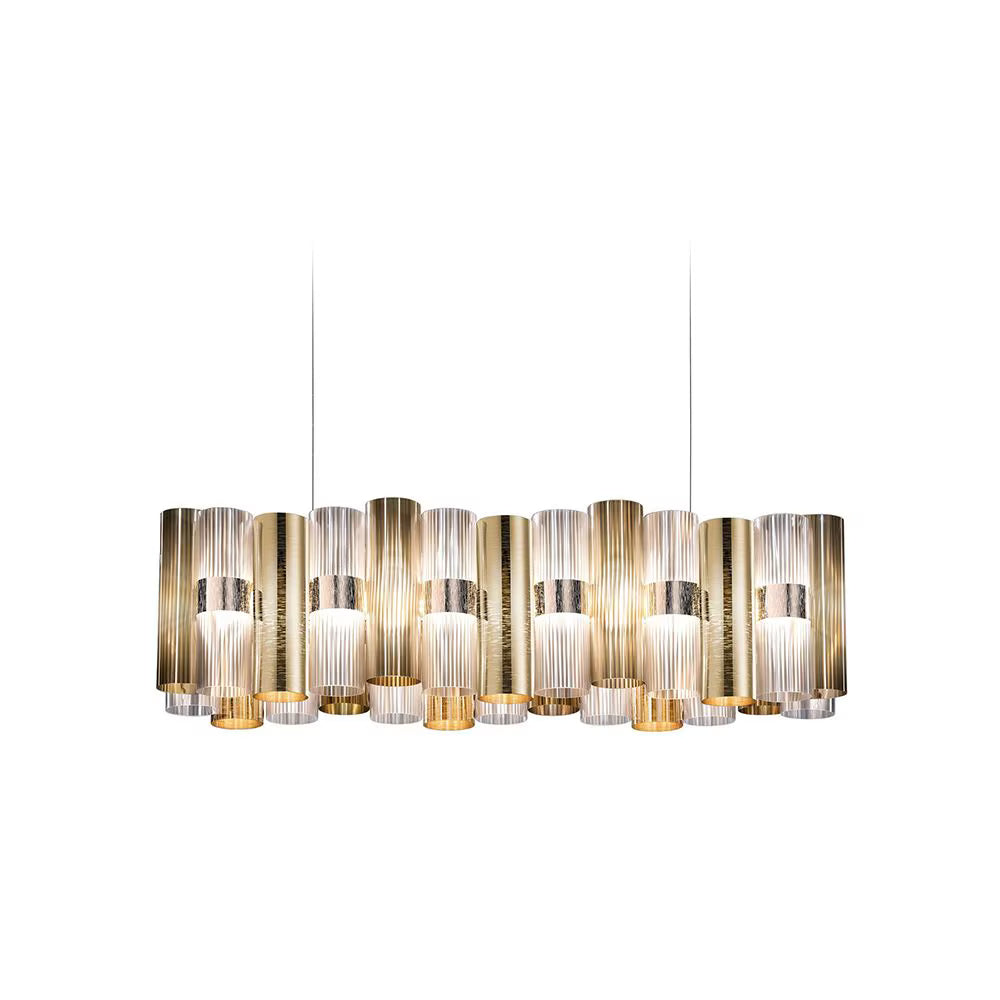 La Lollo Linear Suspension Lamp | Slamp Sculptural Design Lighting