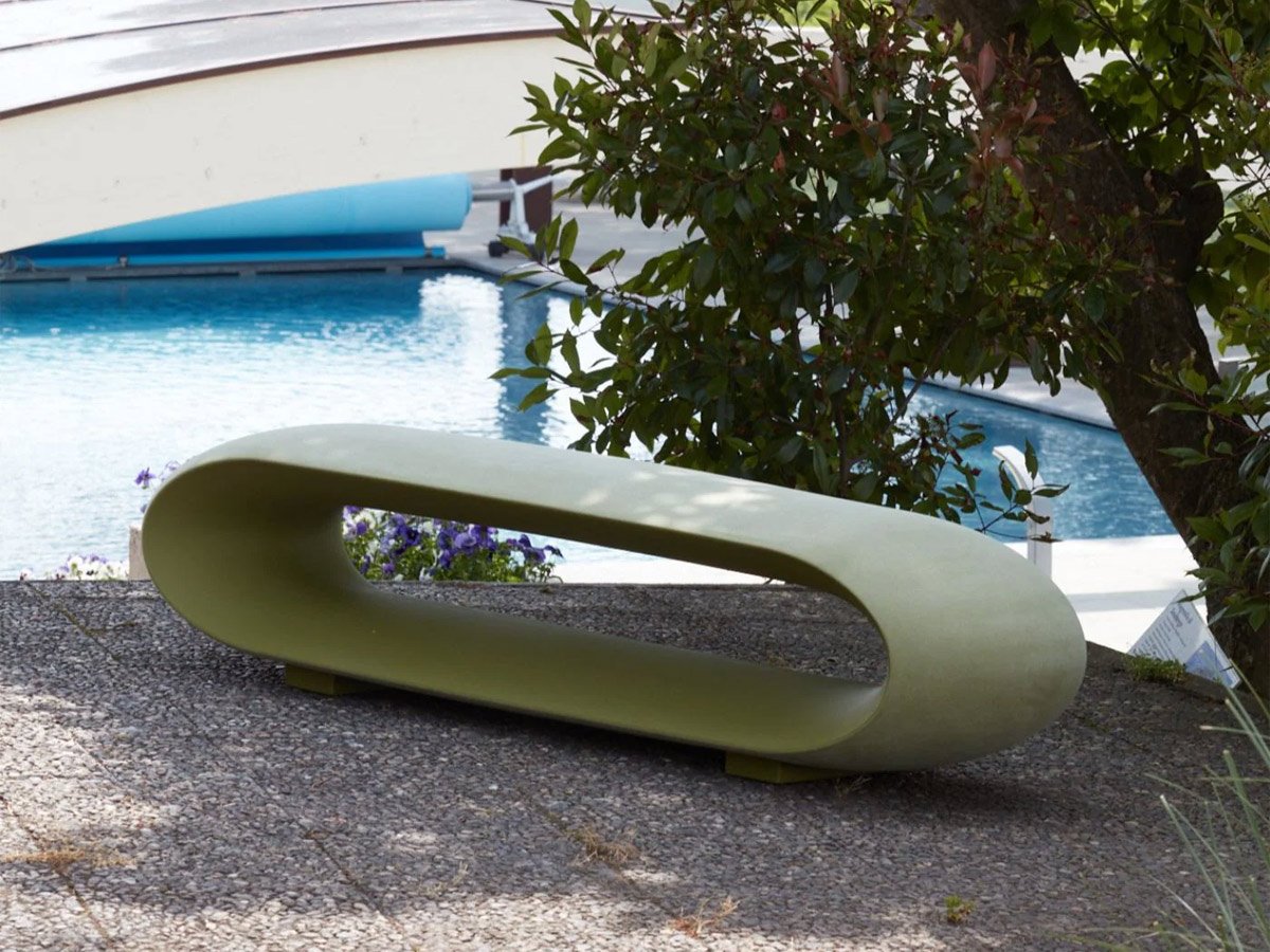 Loop Moleskin Bench — Soft‑Touch Italian Seating by Serralunga