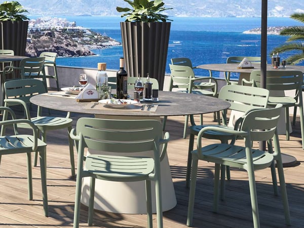 LouLou Large Table — Minimalist Sculptural Indoor/Outdoor Coffee Table by Serralunga