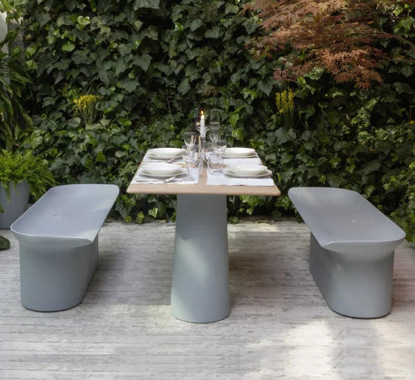 Serralunga Luba Bench – Modern Indoor/Outdoor Sculptural Seating Made in Italy