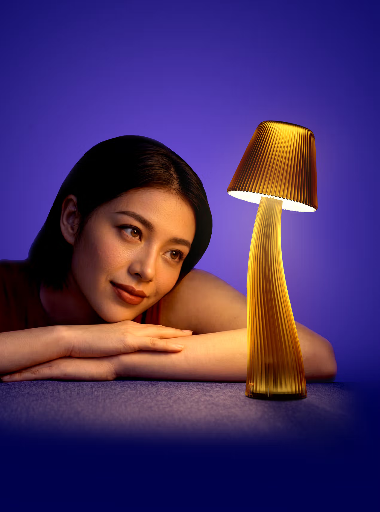 Lullaby Lamp Qeeboo — Contemporary Table Lamp by Stefano Giovannoni