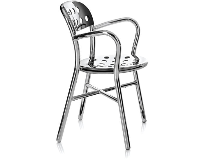Pipe Stackable Dining Chair with Armrest | Luxury Furniture | Set of 2 | Magis