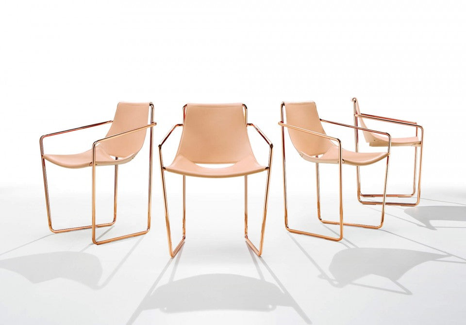 Apelle P M  CU Dining Chair with Armrests | Midj Contemporary Design