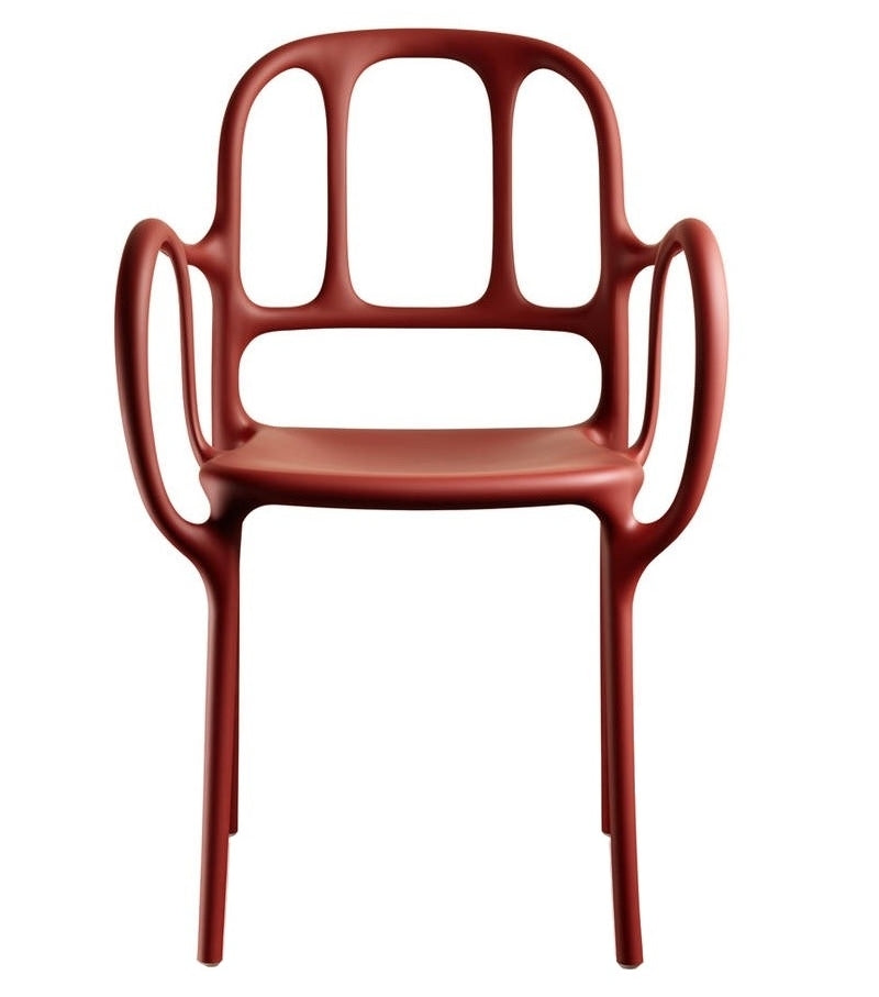 Milà Stackable Dining Chair with Armrest | Luxury Furniture | Set of 2 | Magis