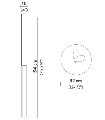 Modula Floor Lamp | Slamp Sculptural Design Lighting