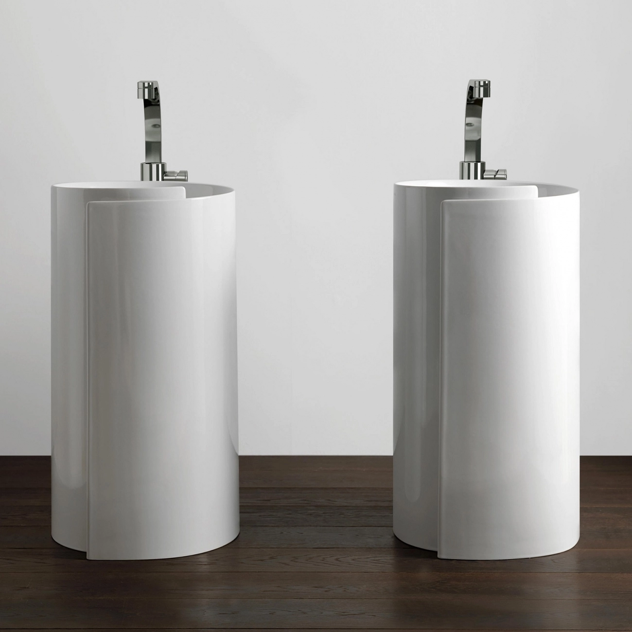 Monoroll Round Freestanding Washbasin Ceramica Flaminia